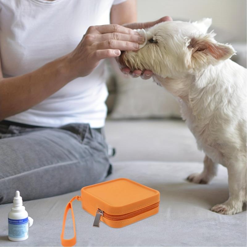 Silicone Dog Bag Small Bag Pet Walking Bag Zipper Dog Treat Pouch