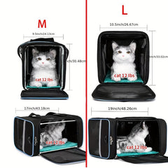 Portable Outdoor Pet Carrier for Cat Dog Travel - Soft Framed Pet Carrier