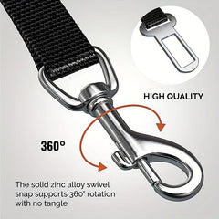 3pcs Set Adjustable Pet Seat Belt Retractable Safety Car Harness for Dogs
