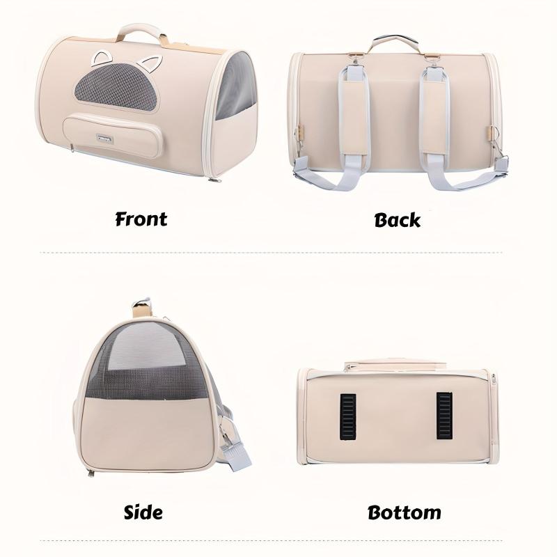 Foldable Cat Backpack Pet Carrier Bag Breathable Mesh Portable Handbag