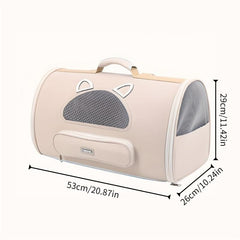 Foldable Cat Backpack Pet Carrier Bag Breathable Mesh Portable Handbag