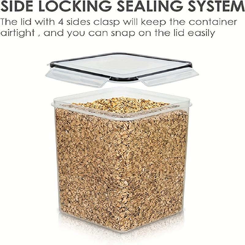 2 Airtight Pet Food Storage Containers 2L BPA Plastic with Labels and Marker