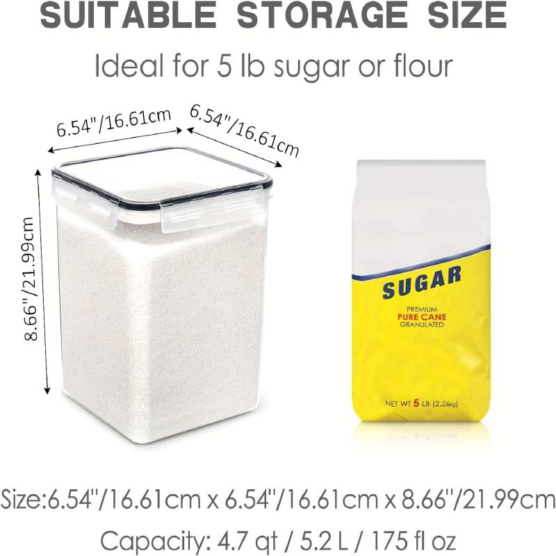 2 Airtight Pet Food Storage Containers 2L BPA Plastic with Labels and Marker