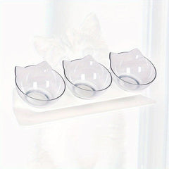 3-in-1 Elevated Pet Feeding Bowls for Dog & Cat with Stand