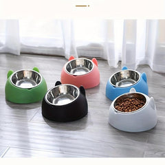 Elevated Stainless Steel Pet Bowls for Cats and Dogs