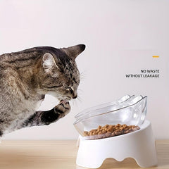 Raised Pet Double Food Bowls Non slip Ceramic Cat Dishes Bowl Dog Food Bowl
