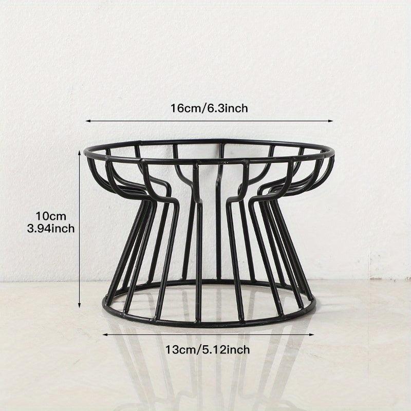Elevated Ceramic Cat Bowl with Iron Stand