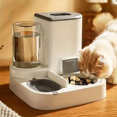 Automatic Pet Water And Food Feeder 2 In 1 Large Capacity Dog Food Container