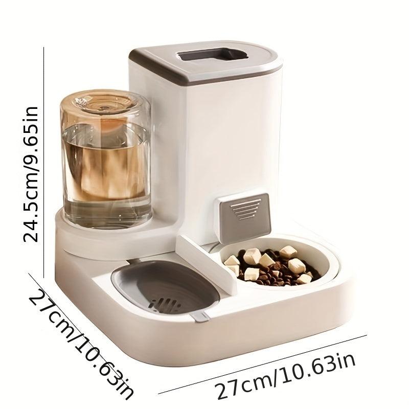Automatic Pet Water And Food Feeder 2 In 1 Large Capacity Dog Food Container