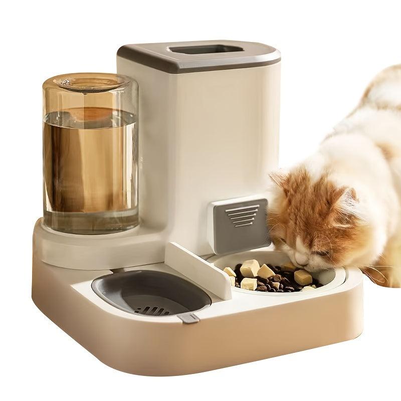 Automatic Pet Water And Food Feeder 2 In 1 Large Capacity Dog Food Container