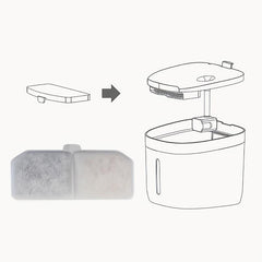 10pcs Activated Carbon Filter for Cat Water Fountain