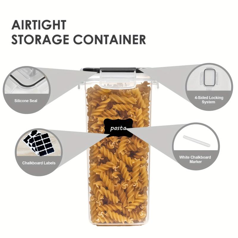 3 Rectangle Pet Food Storage Containers With Lids Airtight BPA Plastic 2 4L