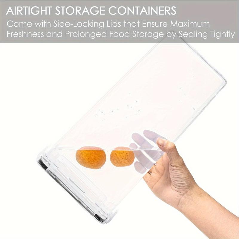 3 Rectangle Pet Food Storage Containers With Lids Airtight BPA Plastic 2 4L