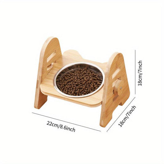 Adjustable Slanting Ceramic Cat Bowl Dog Bowl Cat Food Bowl