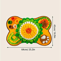 Interactive Dog Snuffle Mat for Slow Feeding