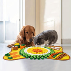 Interactive Dog Snuffle Mat for Slow Feeding