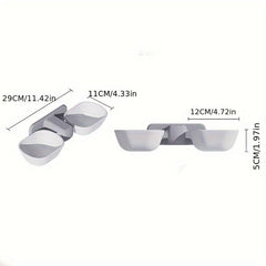 Wall Mounted Pet Double Bowls Elevated Dog Food And Water Bowl Set