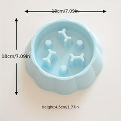 Slow Feeder Pet Bowl For Dog Cat Anxiety Relief Slow Food Feeding