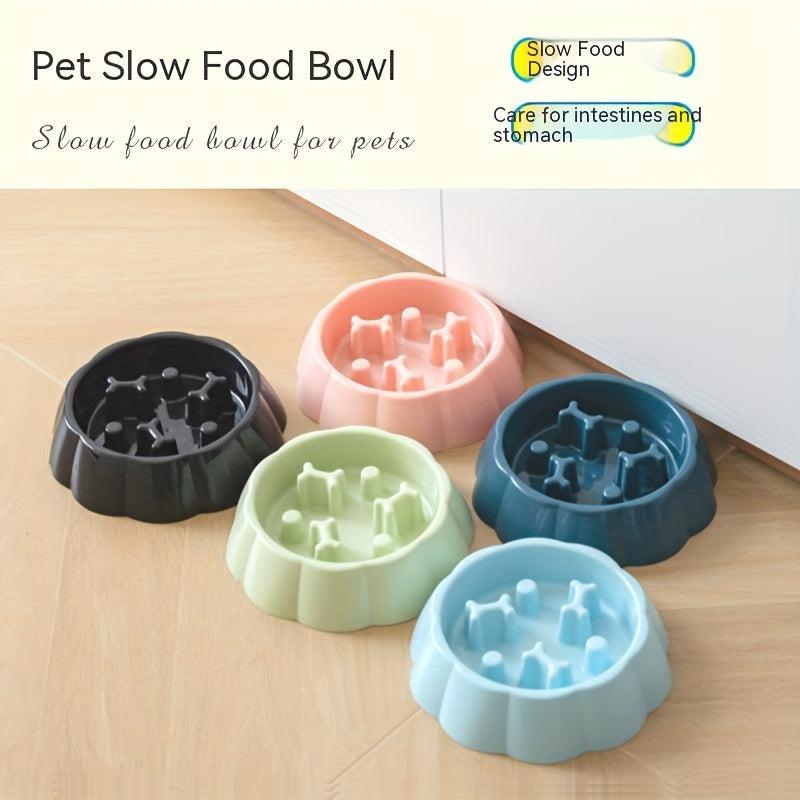 Slow Feeder Pet Bowl For Dog Cat Anxiety Relief Slow Food Feeding