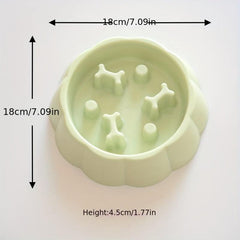 Slow Feeder Pet Bowl For Dog Cat Anxiety Relief Slow Food Feeding