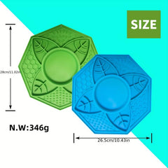 Slow Feed Dog Bowl Silicone Licking Bowl with Suction Cup Puzzle Feeding Pad