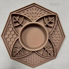 Slow Feed Dog Bowl Silicone Licking Bowl with Suction Cup Puzzle Feeding Pad