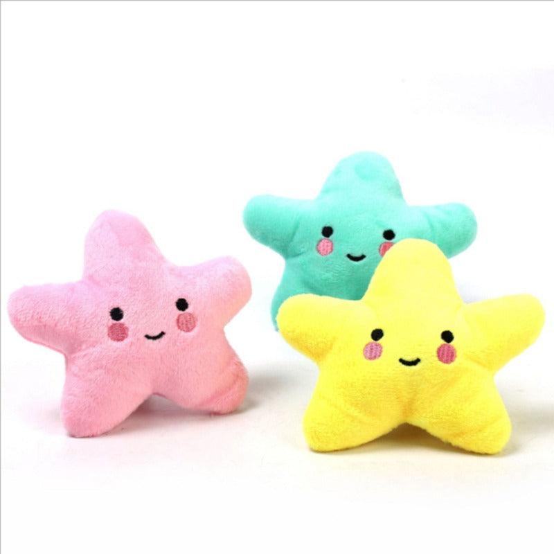Cuddly Starfish Pet Toy - Squeaky Fun for Pets!