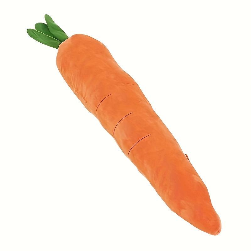 Large Carrot Pet Squeaky Plush Toy for Dogs