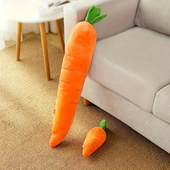 Large Carrot Pet Squeaky Plush Toy for Dogs