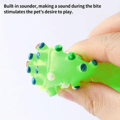 Dumbbell Durable Dog Chew Toys Tough Squeaky Dog Grinding Teeth Toys