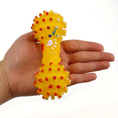 Dumbbell Durable Dog Chew Toys Tough Squeaky Dog Grinding Teeth Toys