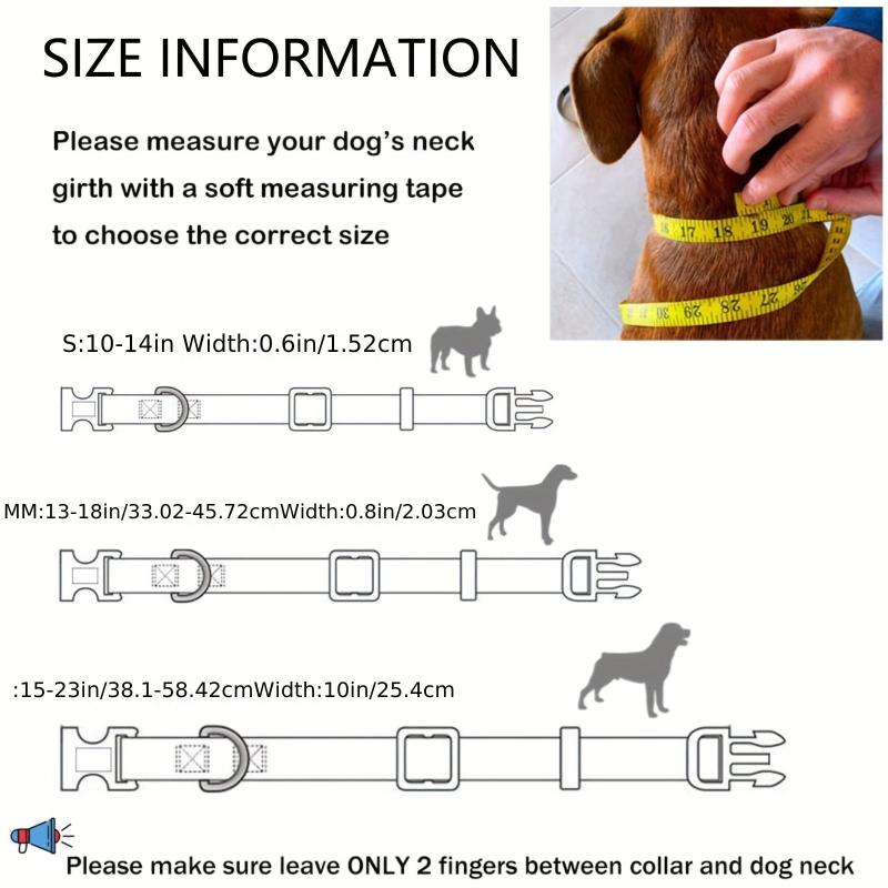 Daisy Flower Pattern Dog Collar Soft Adjustable For Dogs