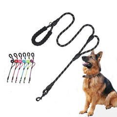 Reflective Heavy Duty Dog Leash with Two Handles
