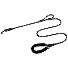 Reflective Heavy Duty Dog Leash with Two Handles