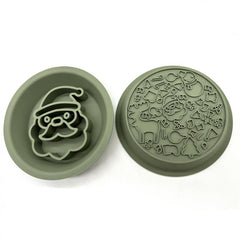 Silicone Christmas Pet Slow Feeding Bowl