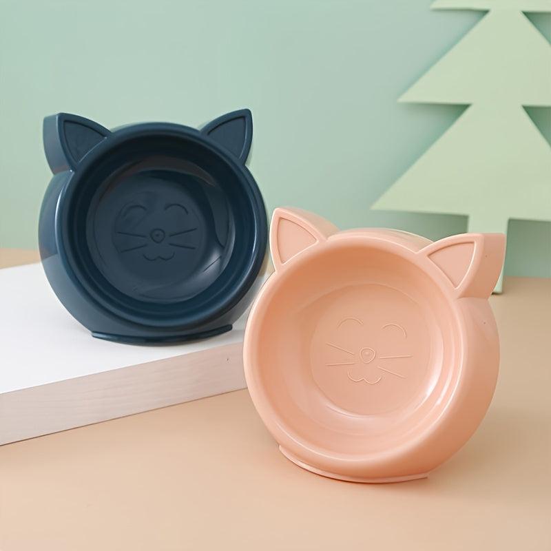 Cat Shaped Pet Feeding Bowl Non Slip Base