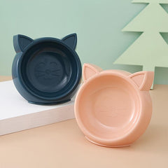 Cat Shaped Pet Feeding Bowl Non Slip Base