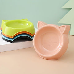 Cat Shaped Pet Feeding Bowl Non Slip Base