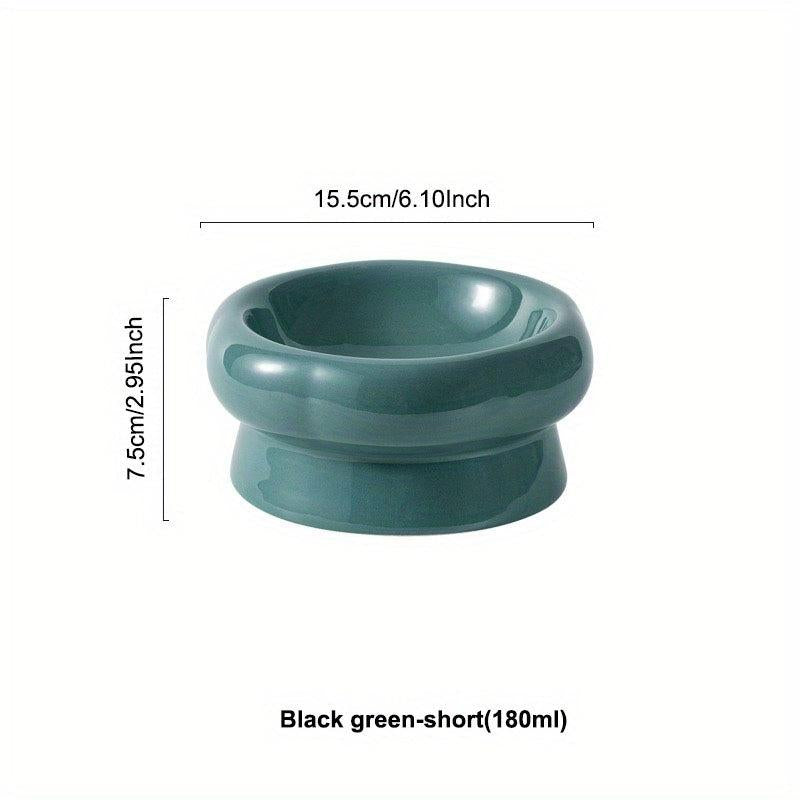 Elevated Ceramic Pet Bowls for Hydrated Cats and Dogs