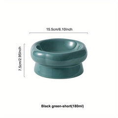 Elevated Ceramic Pet Bowls for Hydrated Cats and Dogs