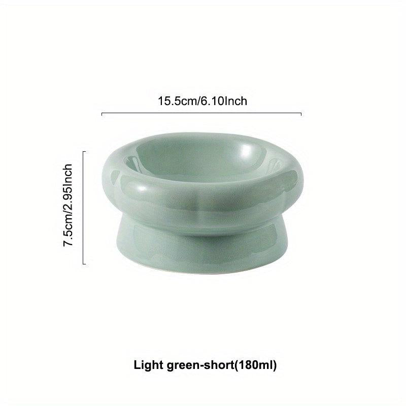 Elevated Ceramic Pet Bowls for Hydrated Cats and Dogs