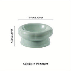 Elevated Ceramic Pet Bowls for Hydrated Cats and Dogs