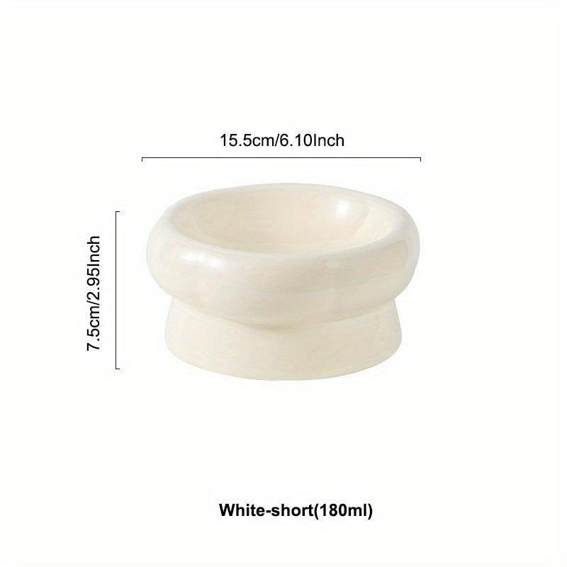 Elevated Ceramic Pet Bowls for Hydrated Cats and Dogs