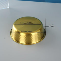 Golden Stainless Steel Pet Bowl Large Size