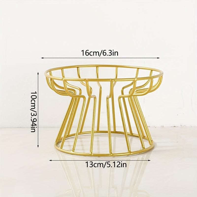 Ceramic Cat Dish Bowl Elevated Feeder with Iron Stand