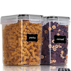 6pcs Rectangle Pet Food Storage Containers With Lids Airtight 1 6L BPA
