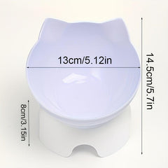 Elevated Pet Inclined Food Bowl Water Bowl for Cervical Spine Protection