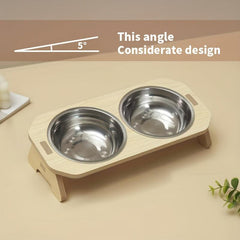 Elevated Pet Bowl for Neck Support in Cats & Dogs