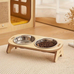 Elevated Pet Bowl for Neck Support in Cats & Dogs