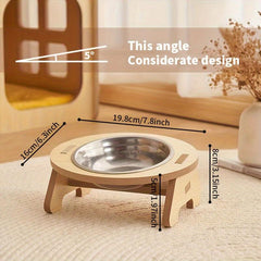 Elevated Pet Bowl for Neck Support in Cats & Dogs